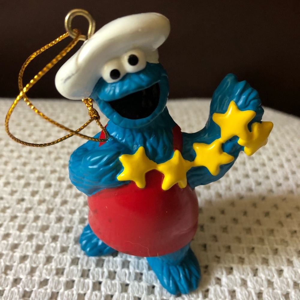 Vintage Sesame Street Cookie Monster Ornament